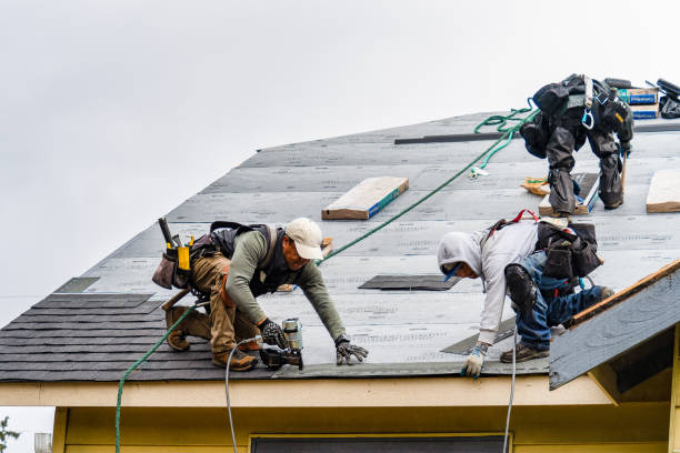 Professional Gutter Installation technician working in Stromsburg, NE